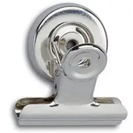 Briefklemmer Maul 2184096 40mm mit Magnet Metall vernickelt, Pack 2 Stk