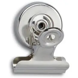 Briefklemmer Maul 2183096 30mm mit Magnet Metall vernickelt, Pack 2 Stk