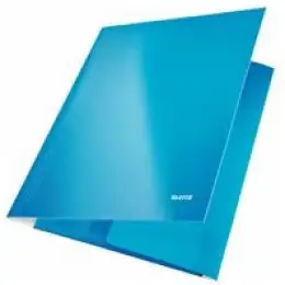 Eckspannermappe Leitz 3982-00-36 39820036 Wow blau-metallic A4 Karton/Pappe, Pack 10 Stk