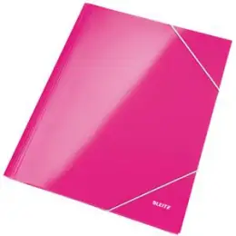 Eckspannermappe Leitz 3982-00-23 39820023 Wow pink-metallic A4 Karton/Pappe, Pack 10 Stk