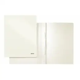 Schnellhefter Leitz 3001-00-01 30010001 Wow perlweiß A4 Karton/ Pappe