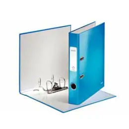 Ordner Leitz 1006-00-36 10060036 Wow A4, 50mm, Pappe/laminiertes Papier, blau
