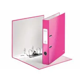 Ordner Leitz 1006-00-23 10060023 Wow A4, 50mm, Pappe/laminiertes Papier, pink