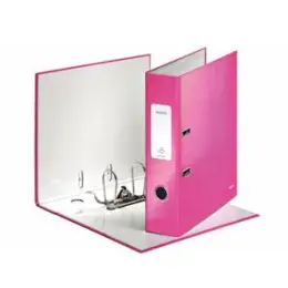 Ordner Leitz 1005-00-23 10050023 Wow A4, 80mm, Pappe/laminiertes Papier, pink