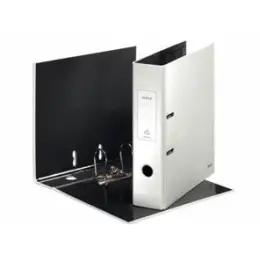 Ordner Leitz 1005-00-01 10050001 Wow A4, 80mm, Pappe/laminiertes Papier, perlweiß