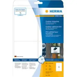 Outdoor Klebefolie Herma 9534 Special 99,1 x 139 mm weiß Klebefolie, Laser, Pack 40 Stk