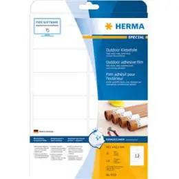 Outdoor Klebefolie Herma 9533 Special 99,1 x 42,3 mm weiß Klebefolie, Laser, Pack 120 Stk