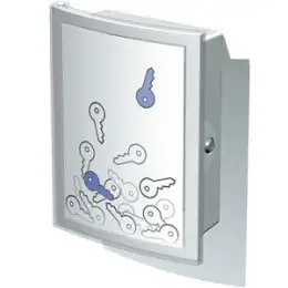 Schlüsselschrank HAN 4023-11 Index lichtgrau Index, abschließbar für 63 Schlüssel