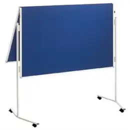 Moderationstafel Franken ECO-UMTFG03R ECO-UMTF-G03R Eco 120 x 150 cm (B x H), klappbar, beidseitig Filz, Aluminiumrahmen, blau