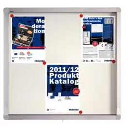 Schaukasten Franken SK6SE 75x70,4x4,5cm Außenbereich magnetisch/beschreibar Flügeltür