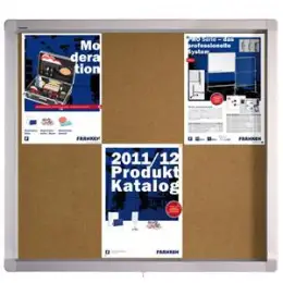 Schaukasten Franken SK6KE 75x70,4x4,5cm Außenbereich pinnbar Flügeltür