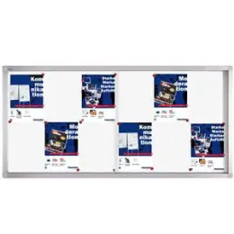 Glas-Schaukasten Franken SK6112 Innenbereich, magnetisch, Schiebetür, 68x139x4,6cm