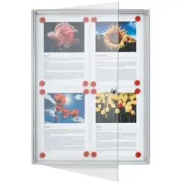 Flachschaukasten Franken FSA4 Innenbereich, magnetisch, Flügeltür, 68x51x3cm