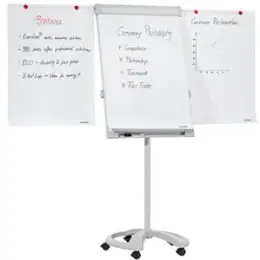 Flipchart Franken FC81 Deluxe Mobil 67x95cm magnetisch hellgrau