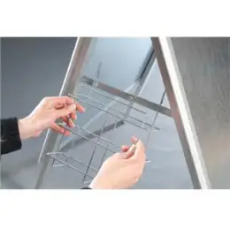 Prospekt-Einhängekorb Franken BSAP A4 silber, für bsa1