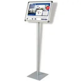 Präsentationsständer Franken BS0902 A3 quer, Aluminium, silber