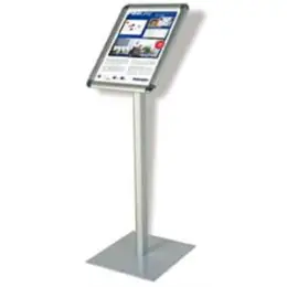 Präsentationsständer Franken BS0901 A4 hoch, Aluminium, silber