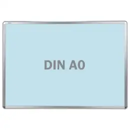 Plakatrahmen Franken BS0803 A0, Aluminium, silber, aufklappbares Rahmenprofil