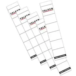 Ordner-Rückenschild Etiketten Falken 80037765 kurz/schmal, selbstklebend, mit Aufdruck, weiß, Pack 10 Stk