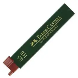 Feinmine Faber-Castell 120500 Stärke: 0,5 mm, Härte: HB, Dose 12 Stk
