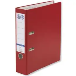 Ordner Elba 100202156 10456RO smart Pro A4, 80mm, Pappe/PP-Folie, Wechselfenster, rot