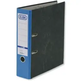Ordner Elba 100023246 10428BL smart Original A4, 80mm, Pappe/Wolkenmarmor, blauer Rücken, Pack 10 Stk