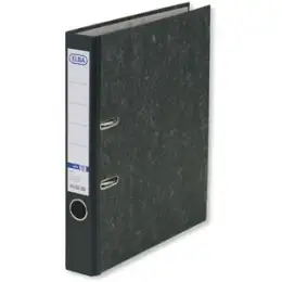 Ordner Elba 100081008 10425SW smart Original A4, 50mm, Pappe/Wolkenmarmor, schwarzer Rücken