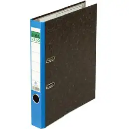 Ordner Elba 100555308 10404BL Rado A4, 50mm, Pappe/Wolkenmarmor, blauer Rücken