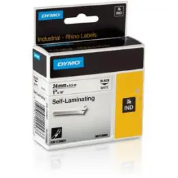 Schriftband-Kassette Dymo S0773860 1734821 Rhino 24mm x 5,5m, selbstlaminierend, schwarz auf weiß