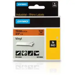 Schriftband-Kassette Dymo S0718500 18436 Rhino 19mm x 5,5m, schwarz auf orange
