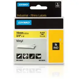 Schriftband-Kassette Dymo S0718470 18433 Rhino 19mm x 5,5m, schwarz auf gelb
