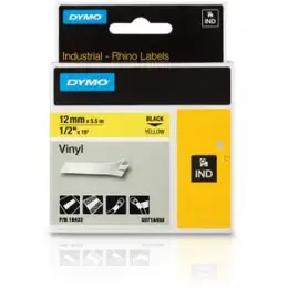 Schriftband-Kassette Dymo S0718450 18432 Rhino 12mm x 5,5m, schwarz auf gelb