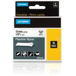 Schriftband-Kassette Dymo S0718100 18488 Rhino 12mm x 3,5m, schwarz auf weiß