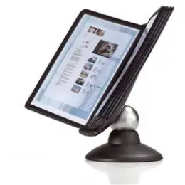 Sichttafel-Tischständer Durable 5587-01 558701 Sherpa Motion 10 schwarz drehbar mit 10 Tafeln