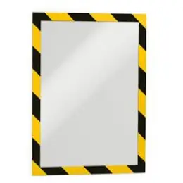 Magnetrahmen Durable 4944-130 4944130 Duraframe Security A4 gelb/schwarz selbstklebend, Pack 2 Stk