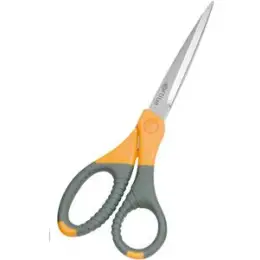 Schere Wedo 9858 985 8 Titan Plus Länge: 21,5 cm, Edelstahl Softgriff grau/gelb