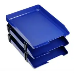 Briefablage-Set Arlac 239.24 02392400 letter-tray (3) 3 Ablagen, royalblau A4