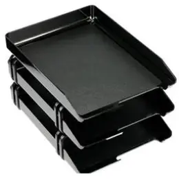 Briefablage-Set Arlac 239.01 02390100 letter-tray (3) 3 Ablagen, schwarz A4