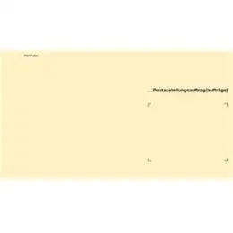 Zustellungsumschlag RNK 2047/100 125 x 235 mm, ohne Fenster, an Postamt, äußerer Umschlag, gelb, Pack 100 Stk