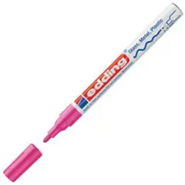 Glanzlack-Marker Edding 751 4-751-9-009 1-2mm, Rundspitze, rosa, Pack 10 Stk