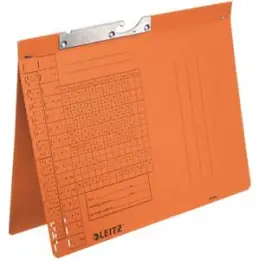 Pendelhefter Leitz 2094-00-45 20940045 A4, Manilakarton 250g, Amtsheftung, orange, Pack 50 Stk