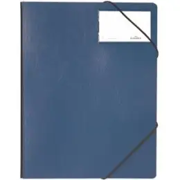 Eckspannermappe Durable 2320-07 232007 A4, PVC-Hartfolie, dunkelblau, Pack 10 Stk