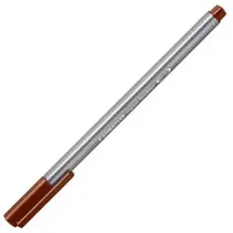 Fineliner Staedtler 334-76 triplus Schreibfarbe: van-Dyke-braun, Pack 10 Stk