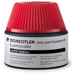 Universalstift-Nachfülltinte Staedtler 48715-2 487 15-2 Lumocolor non-permanent Schreibfarbe: rot, Flasche 15ml