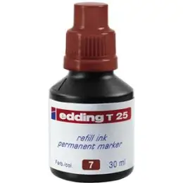Permanentmarker-Nachfülltusche Edding T25 4-T25007 braun, für permanente Edding Marker, Flasche 30ml