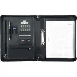 Ringbuchmappe Alassio 30062 Carpo A4, Nappaleder, schwarz