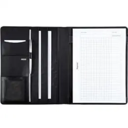 Schreibmappe Alassio 43006 Cremona A4 Nappaleder schwarz