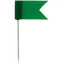 Markierfahnen Alco 718 dunkelgrün 35 mm lang, Pack 20 Stk