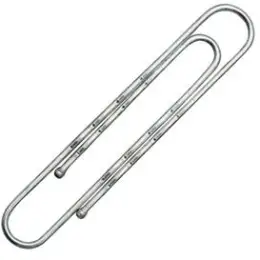 Aktenklammern Norica 2262 77mm gewellt Norica verzinkt mit Kugelenden, Pack 100 Stk