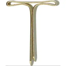 Musterbeutelklammern Alco 590-6 Flachkopf 4x19mm vermessingt, Pack 1000 Stk